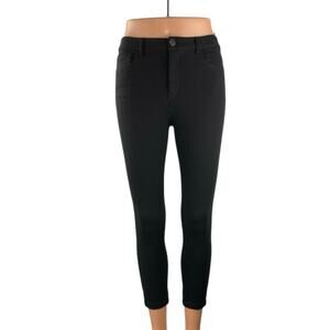 Theory Women's Black Mid Rise Skinny Slim Cropped Trousers Casual Pants Size 0